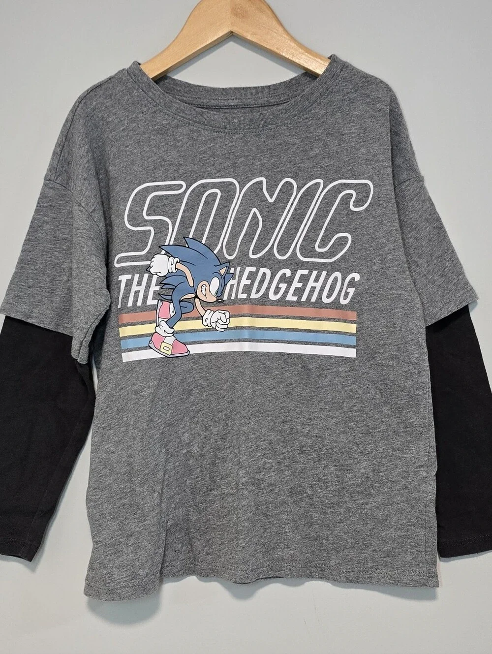 Sonic The Hedgehog™ Oversized Two-In-One Graphic T-Shirt for Boys